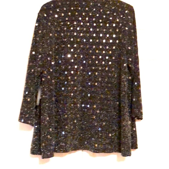 Sequins Open front Cardigan Size 14/16 - Picture 2 of 13